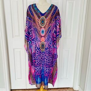 Mlle Gabrielle Multicolor Swim Cover-Up, Muumuu